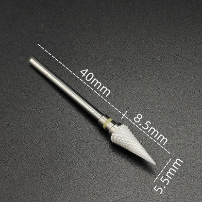 Ceramic Carbide Nail Drill Bit Rotate Burr Milling Nail Cutter Bits