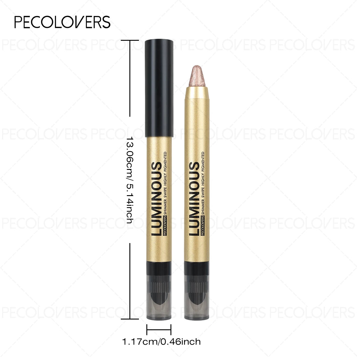 Smudge-Proof & Waterproof Eyeshadow Stick,Dual-Ended Eye with Shadow