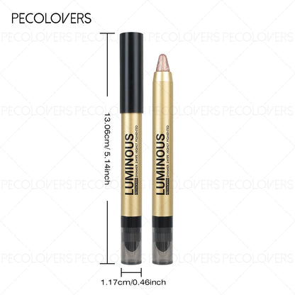 Smudge-Proof & Waterproof Eyeshadow Stick,Dual-Ended Eye with Shadow