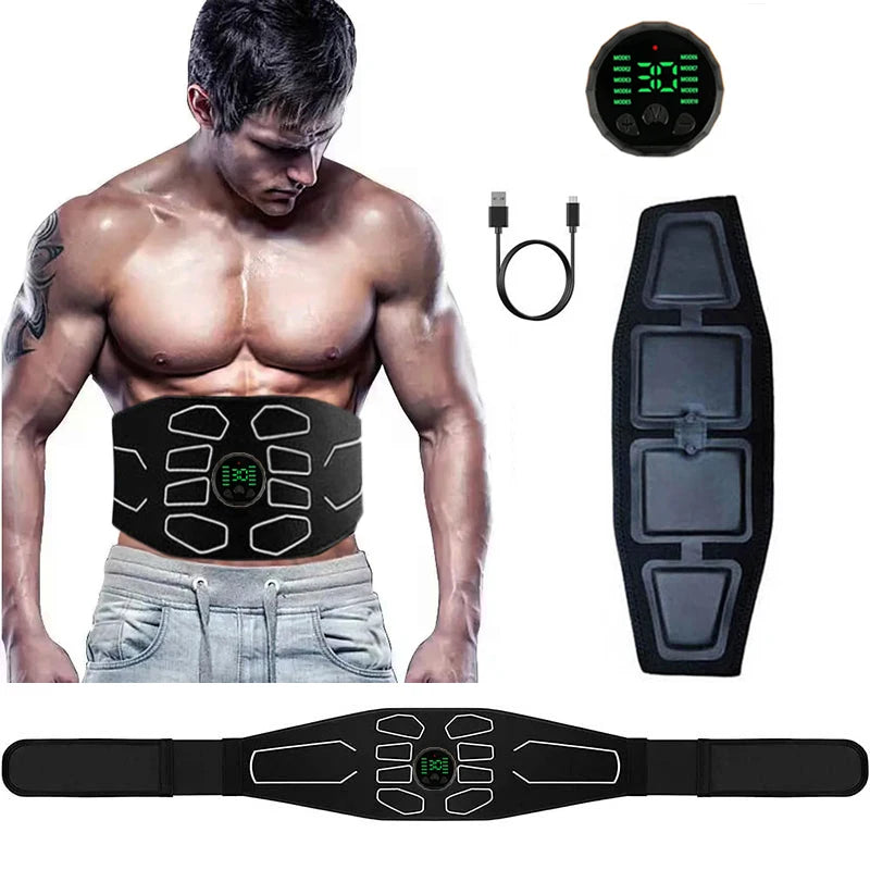 EMS Abdominal Toning Belt Electric Muscle Stimulation Muscle Toner