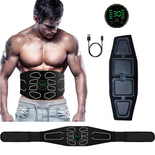 EMS Abdominal Toning Belt Electric Muscle Stimulation Muscle Toner