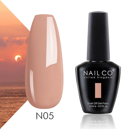 NAILCO 15ml Translucent Color Gel Nail Polish Vernis Semi Permanent UV