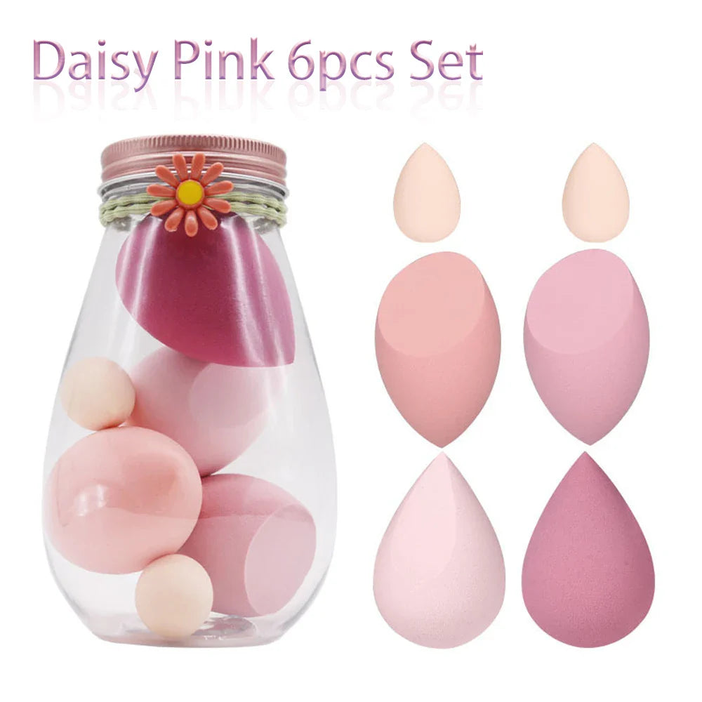 6/7Pcs Makeup Sponge Set Cosmetic Puff Cream Concealer Foundation Powder Dry and Wet Make Up Blender Women Make Up Accessories