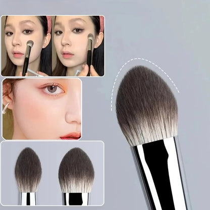 1/2Pcs Peach Heart Blusher Brush - Small Flat Precise for