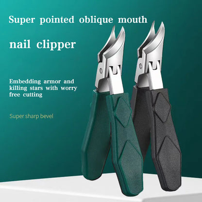 New pointed-nose, beveled, original large-opening nail clippers,