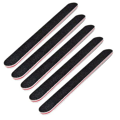 5Pcs Double Sided Emery Board Nail File, 100/180 Grit Nail Buffering