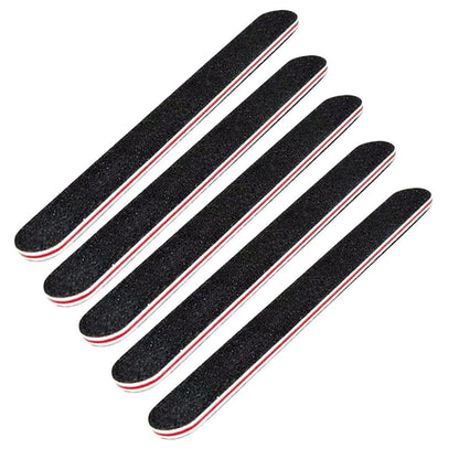 5Pcs Double Sided Emery Board Nail File, 100/180 Grit Nail Buffering