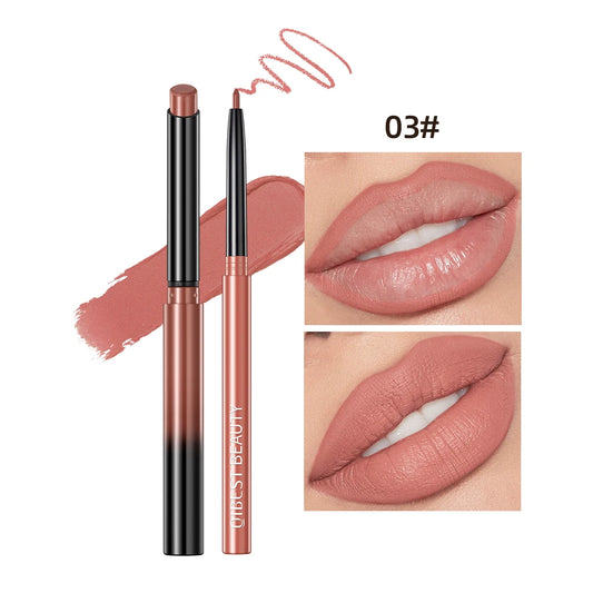 QIBEST 12 Colors Lip Makeup Nude Lipstick Pencil Waterproof Long