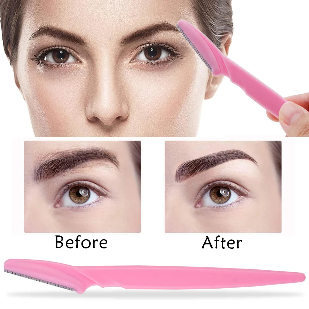 3/4/10Pcs Eyebrow Trimmer Face Blade Shaver Portable Eye Brow