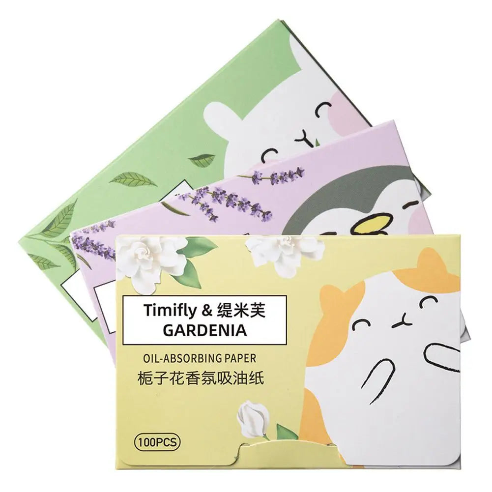 100Pcs new Face Oil Blotting Paper Protable Matting Face Wipes Facial