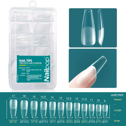 Nailpop 120pcs/box Gel X Nail Tips Medium Short Shape