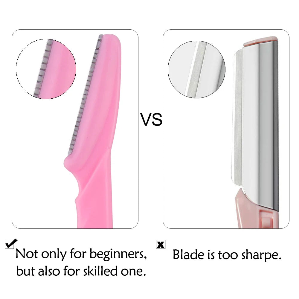 3/4/10Pcs Eyebrow Trimmer Face Blade Shaver Portable Eye Brow