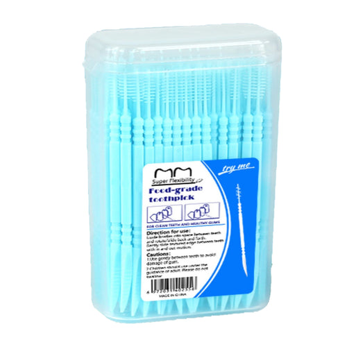 Portable ultra-fine toothpicks, disposable family box, double-head