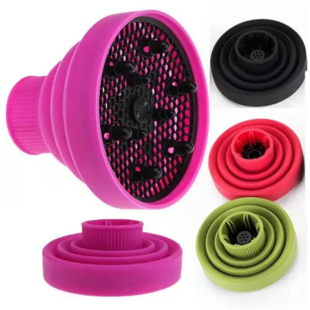 1Pc Silicone Hairdryer Diffuser Cover Foldable Temperature Resistant