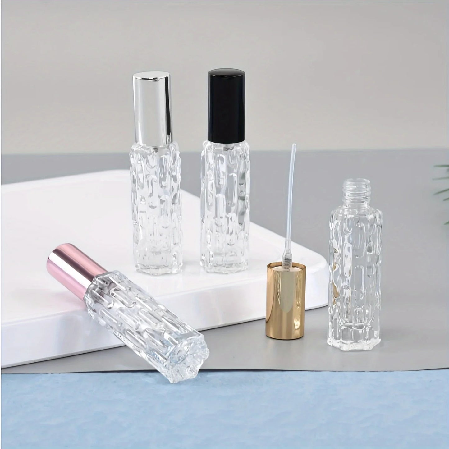 1pc 10ml Glass Portable Refillable Perfume Bottle Cosmetic Container