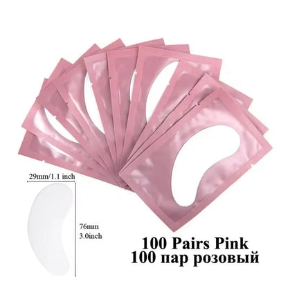 50Pairs Eyelash Pad Gel Patch Grafting Eyelashes Under Eye Patches For