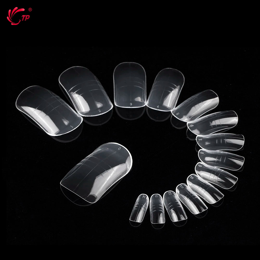TP 150Pcs Toe Dual Nail Forms for Poly Extension Gel Toenail Dual