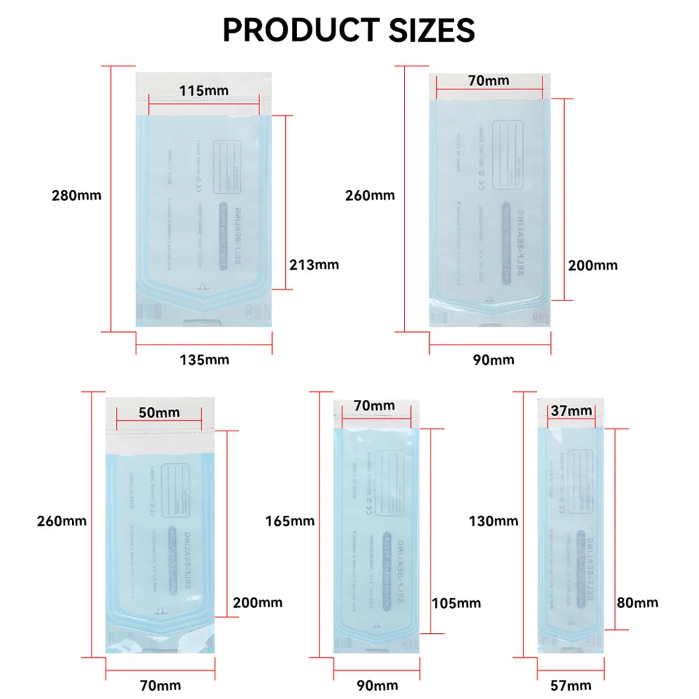 MAMBA 10/20PCS Disposable Self-sealing Sterilization Pouches Bag 5