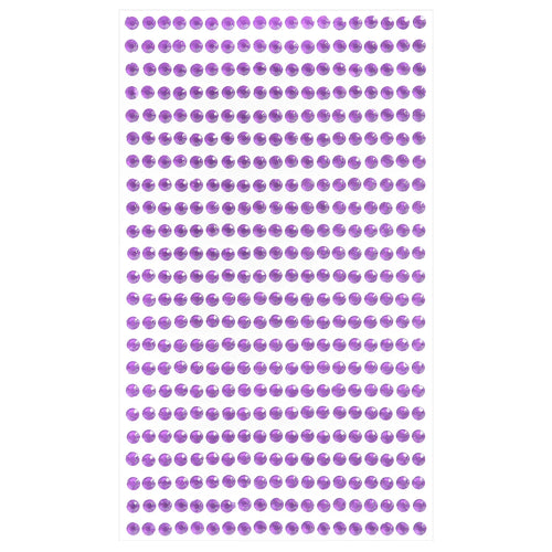 4mm Colorful Face Makeup Jewels Acrylic Temporary Tattoo Self Adhesive
