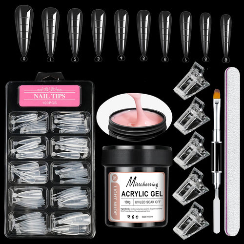 1Jar 100/150g Poly Nail Gel UV LED Cured Builder Nail Gel Acrylic
