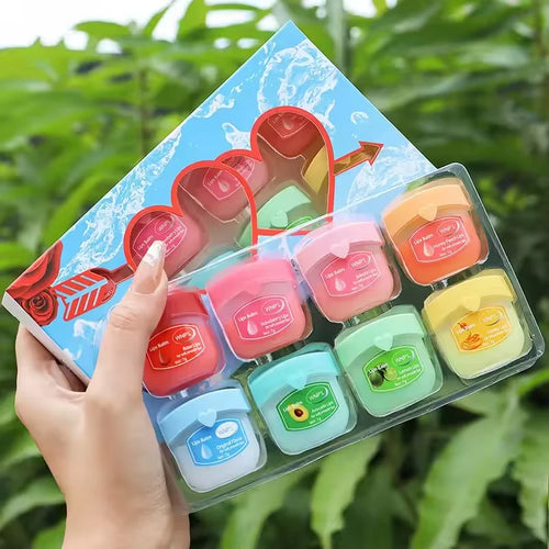 4/6/8pcs Moisturizing Lip Balm Sets Lipstick Makeup Natural Plant Base