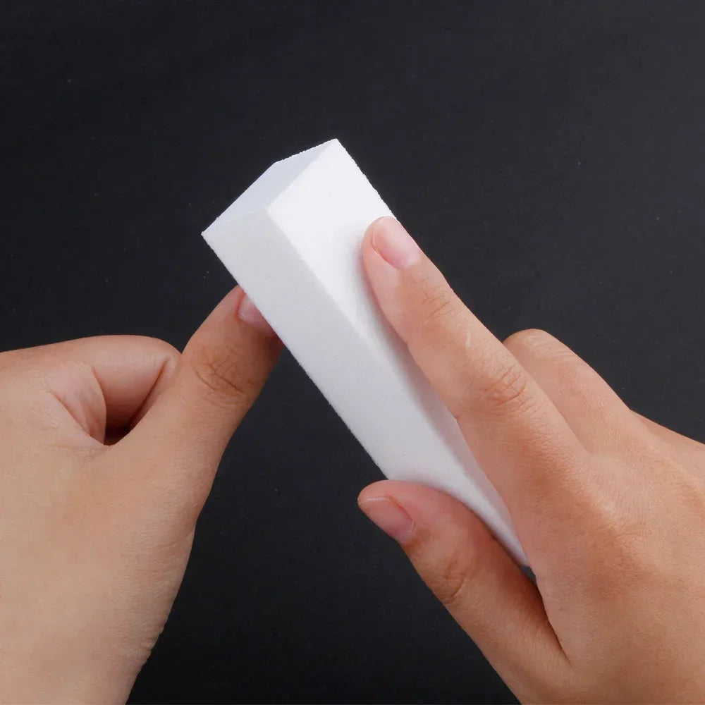 LINMANDA 5/20Pcs White Nail Buffer Block 4 Way Professional Nail Files