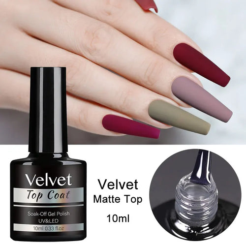 Clou Beaute No Wipe Top Coat Base Coat UV Gel Nail Art Tips Manicure