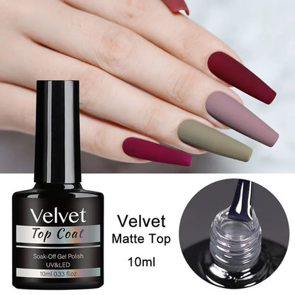 Clou Beaute No Wipe Top Coat Base Coat UV Gel Nail Art Tips Manicure