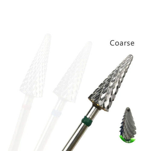 HYTOOS Cone Shape Nail Drill Bit Carbide Milling Cutter For Manicure