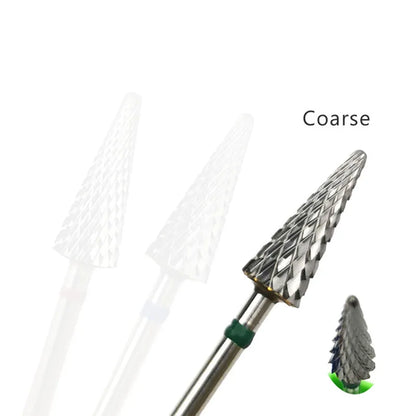 HYTOOS Cone Shape Nail Drill Bit Carbide Milling Cutter For Manicure