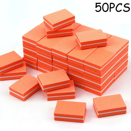 50Pc Professional Mini Nails Art buffer File 100/180 Sandpaper