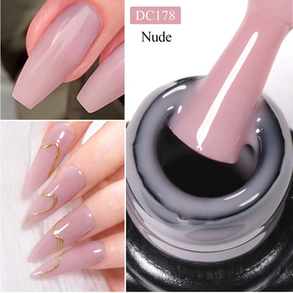 Mtssii 7ml Milky White Quick Extension Gel Nail Polish Nude Construct