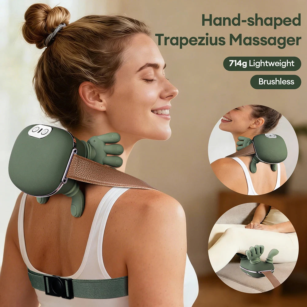 4D Bionic Finger Neck Shoulder Massager Wireless Neck Cervical