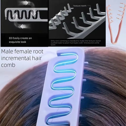 Hair Volumizing Comb, ABS Plastic Fluffy Textured Styling Tool for