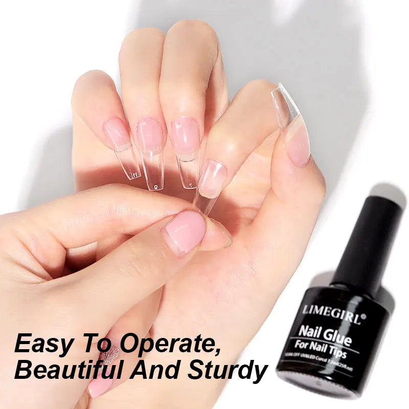 LIMEGIRL Nail Tips Glue Gel 7.5ml uv Glue for false Nail Gel Polish