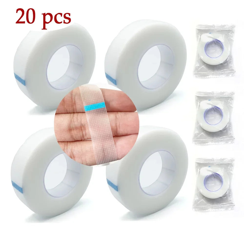 Wholesale Eyelash Tape PE 20Rolls Eyelash Extension Paper Tape
