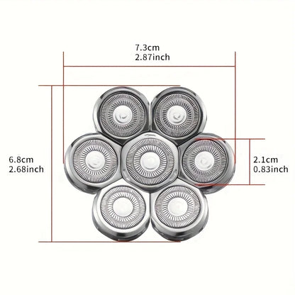 Replacement for Head Shavers 7 Heads Beard Hair Replacement for Razor
