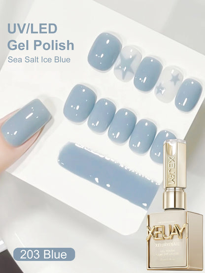 1Pc 15ML Milky White Pure Nail Polish Gel Nail Add Semi-Permanent Soak