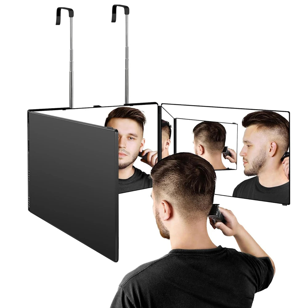 S Travel Portable 360 Trifold Vanity Makeup Mirror with Height
