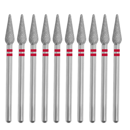 10PCS Diamond Nail Drill Bit Set Electric Milling Cutters For Manicure