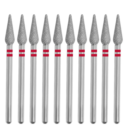 10PCS Diamond Nail Drill Bit Set Electric Milling Cutters For Manicure