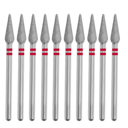 10PCS Diamond Nail Drill Bit Set Electric Milling Cutters For Manicure