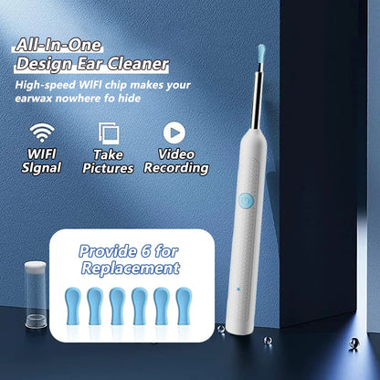 Visual Ear Wax Cleaner with Camera Safe Earwax Removal Endoscope with