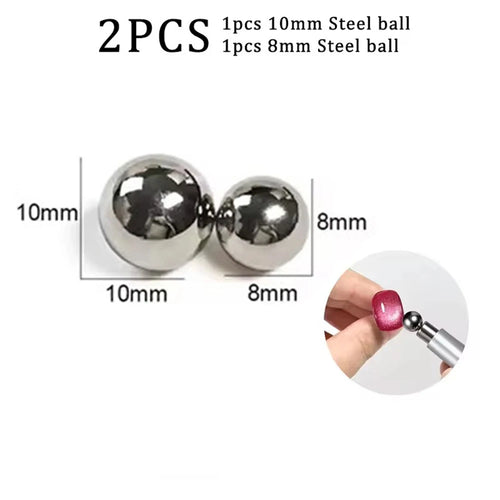 1Pcs Round Steel Magnetic Ball Double-Headed Thickened Cat-Eye