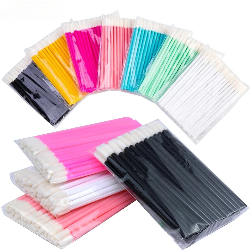 wholesale 50Pcs Disposable Lip Brushes Lipstick Gloss Applicators