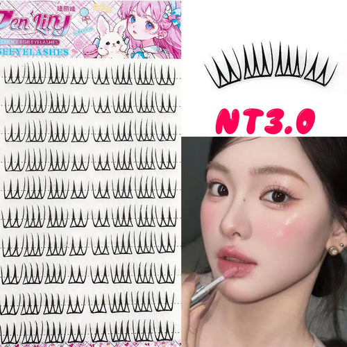 Korean Stylish False Eyelashes K-pop Inspired Design Comic Fluffy