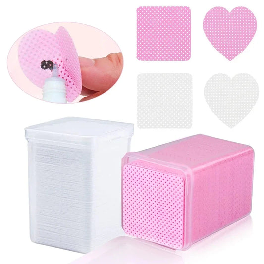 200 件/盒 Lint Free Nail Wipes Eyelash Extension Glue Wipes Cleaner