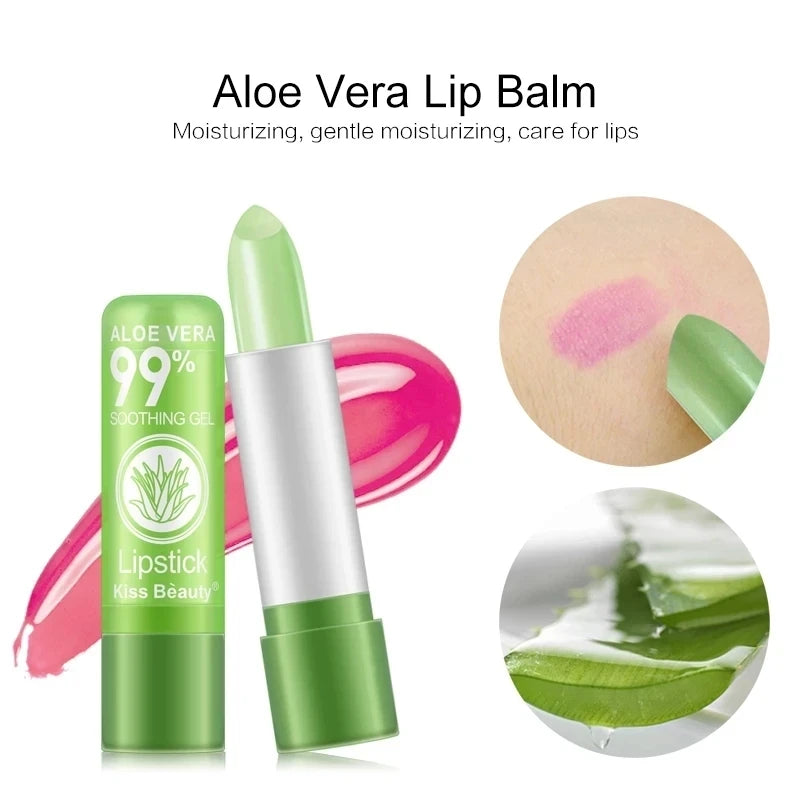 12pc/SET 3.5g Color Changing Tinted Lip Balm Lipstick Aloe Vera