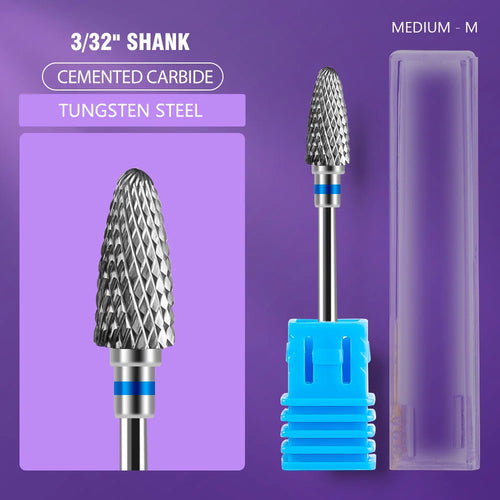 Ceramic Tungsten Carbide Nail Drill Bit Rotate Burr Milling Nail