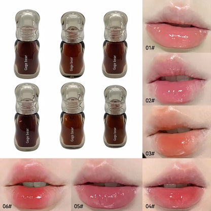 Gege Bear Crystal Gloss Lip Tint — Autumn/Winter Hydrating Formula,